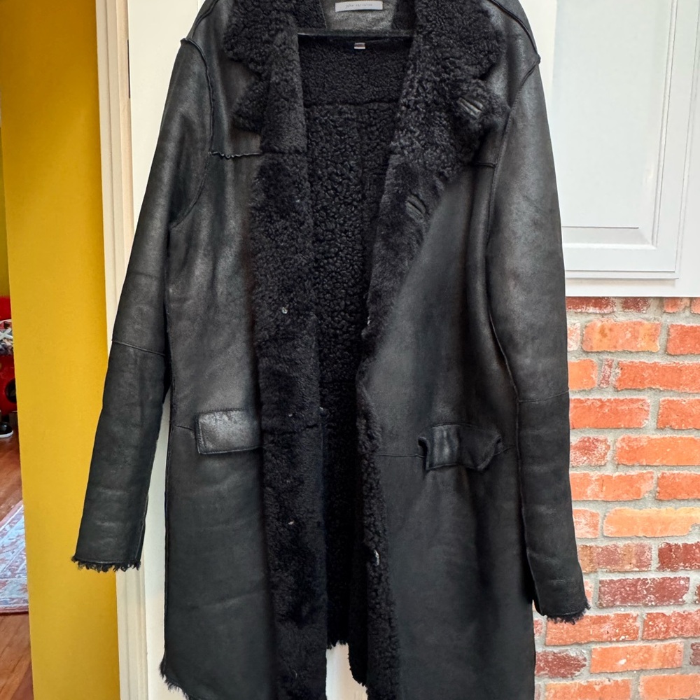 John Varvatos Shearling Coat - Like New